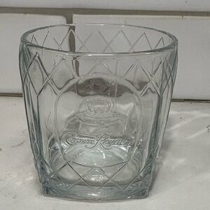Crown Royal Canadian Whiskey
Rocks Old Fashioned Glass, Square,
Diamond-cut